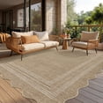 thumbnail image 1 of Nanan 5'x7' Scalloped Jute Area Rug Natural Solid Rug, Farmhouse Washable Rug Non-Slip Indoor Carpet for Living Room Bedroom Home Office, Linen, 1 of 9