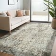 thumbnail image 1 of Nanan, 5x7 Area Rug, Modern Abstract Area Rug - Non-Slip, Stain Resistant Low-Pile Carpet for Living Room Bedroom Dining Room Office, Soft Durable Indoor Floor Rug, Camel, 1 of 7