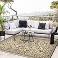 thumbnail image 1 of Nanan 9x12 Outdoor Rug, Reversible Waterproof Plastic Patio Rug, Classic Vintage Style RV Camping Mat for Porch, Backyard, Deck, Balcony, Poolside, Black Brown, 1 of 8