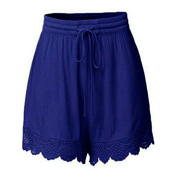 Nananla Women’s Floral Lace Up Shorts Pants