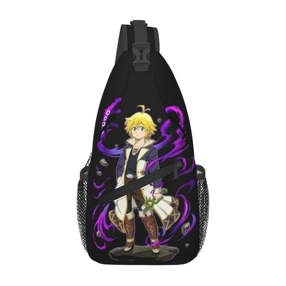 Nanatsu No Taizai The Seven Deadly Sins Sling Bag Crossbody Sling Backpack Chest Bag Daypack Purses Shoulder Bag For Women Men Travel Hiking
