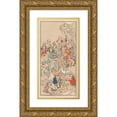 thumbnail image 1 of Nanbara Sakujirō 11x18 Gold Ornate Wood Frame and Double Matted Museum Art Print Titled - Shubi Gakan, Pl.24 (1889), 1 of 4