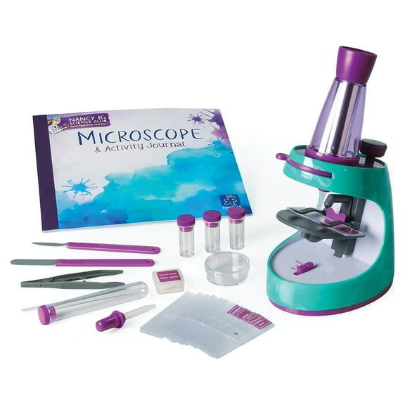Nancy Bs Science Club Microscope & Activity Journal, STEM Set for Kids Ages 8 and up
