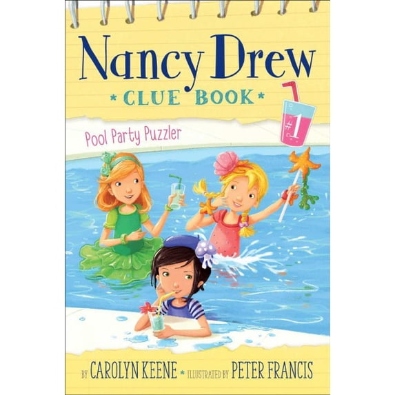 Pre-Owned Nancy Drew Clue Book: Pool Party Puzzler (Series #1) (Paperback)