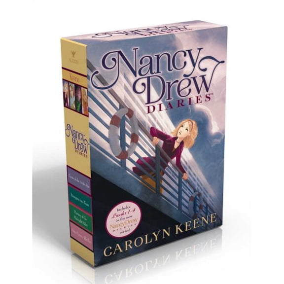 Pre-Owned Nancy Drew Diaries: Nancy Drew Diaries (Boxed Set) : Curse of the Arctic Star; Strangers on a Train; Mystery of the Midnight Rider; Once Upon a Thriller (Paperback)