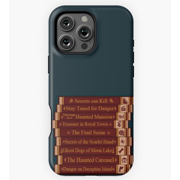 Nancy Drew Games Bookshelf Art GA3766 Phone Case for iPhone 11 to 17 Pro Max
