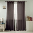 thumbnail image 1 of Nancy Faux Silk Grommet Window Curtain Panel - 54 x 84 in., 1 of 3
