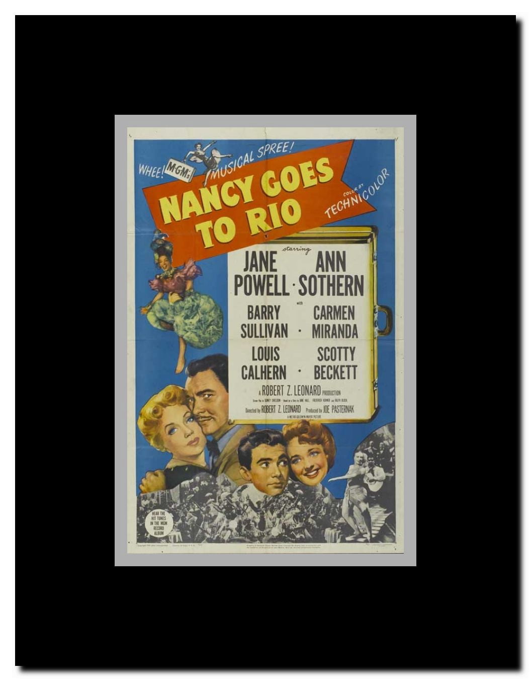 Nancy Goes to Rio Framed Movie Poster