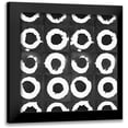 thumbnail image 1 of Nancy Green Design 12x12 Black Modern Framed Museum Art Print Titled - Watermark Black and White I, 1 of 5