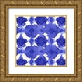 thumbnail image 1 of Nancy Green Design 15x15 Gold Ornate Wood Framed with Double Matting Museum Art Print Titled - Aquarelle Blue V, 1 of 4