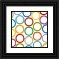 thumbnail image 1 of Nancy Green Design 20x20 Black Ornate Wood Framed with Double Matting Museum Art Print Titled - Painters Palette Multi I, 1 of 4