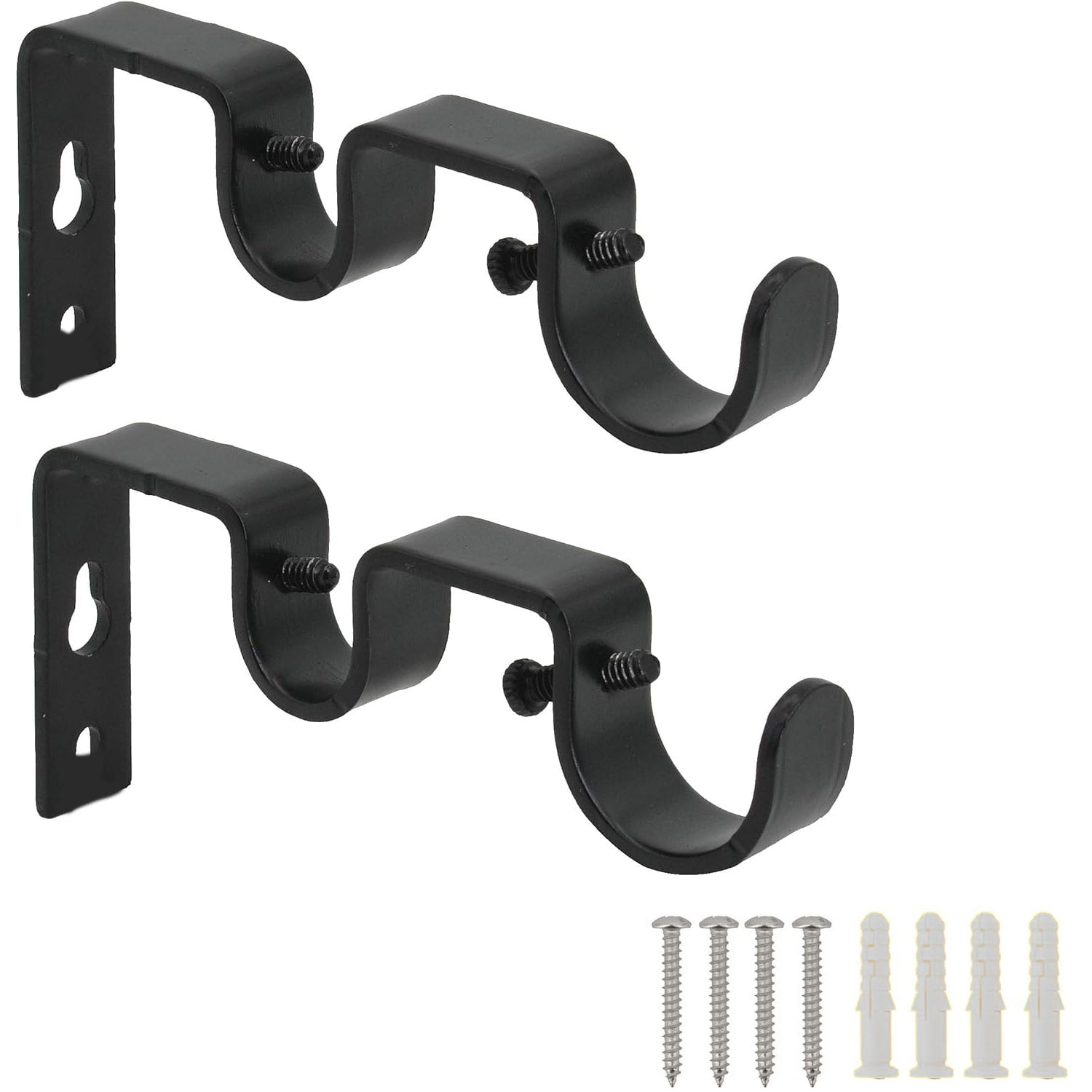 Rod Desyne Clothing Rod Desyne Satin Nickel Heavy-Duty Wall Hook-TP04-15 -  The Home Depot Does Marshalls Sell Curtain Rods, image size:1500x1500