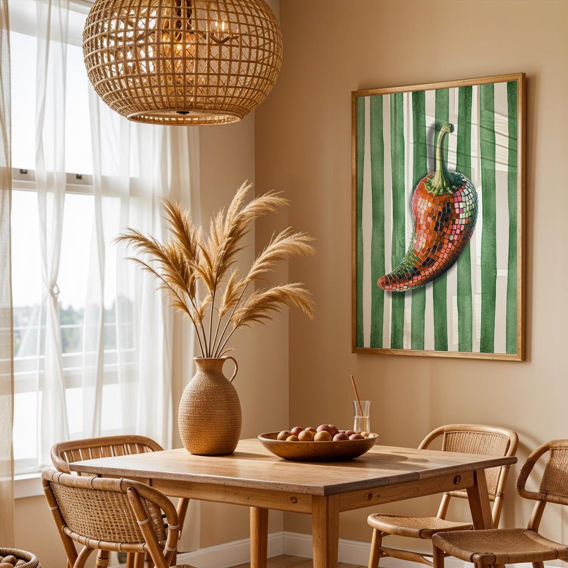 Nancy Meyers Kitchen Decor,Old Money Aesthetic Chilli Pepper Poster ...