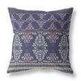 thumbnail image 1 of Nandini Flowers Indoor/Outdoor Pillow with Removable Cover in Blue Pink 20x20, 1 of 5