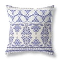 thumbnail image 1 of Nandini Flowers Indoor/Outdoor Pillow with Removable Cover in Off-White Blue 16x16, 1 of 4