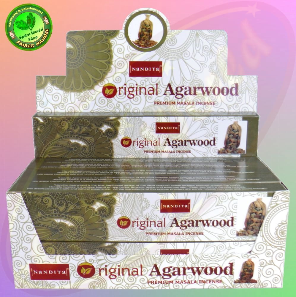Nandita Dehn Al Oudh Agarwood Incense Sticks - Pack Of 3 Boxes, 15g Each