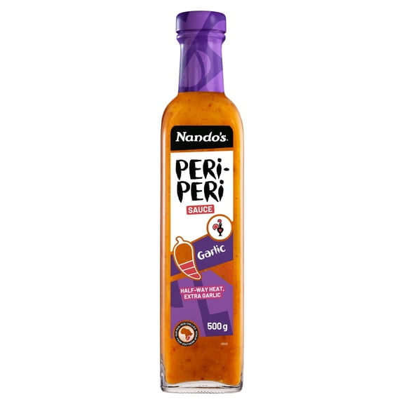 Nando's Garlic Peri-Peri Sauce 500g, Imported from Britain