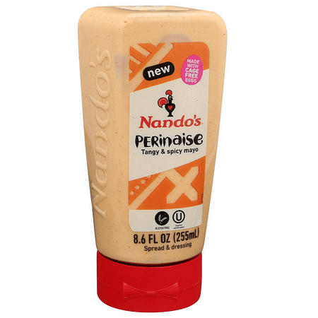 Nando's Gluten Free Perinaise Tangy and Spicy Mayo, 8.6 oz Pack of 6