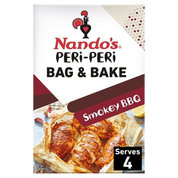 Nando's Peri-Peri Bag & Bake - Smokey BBQ 20g, Imported from Britain