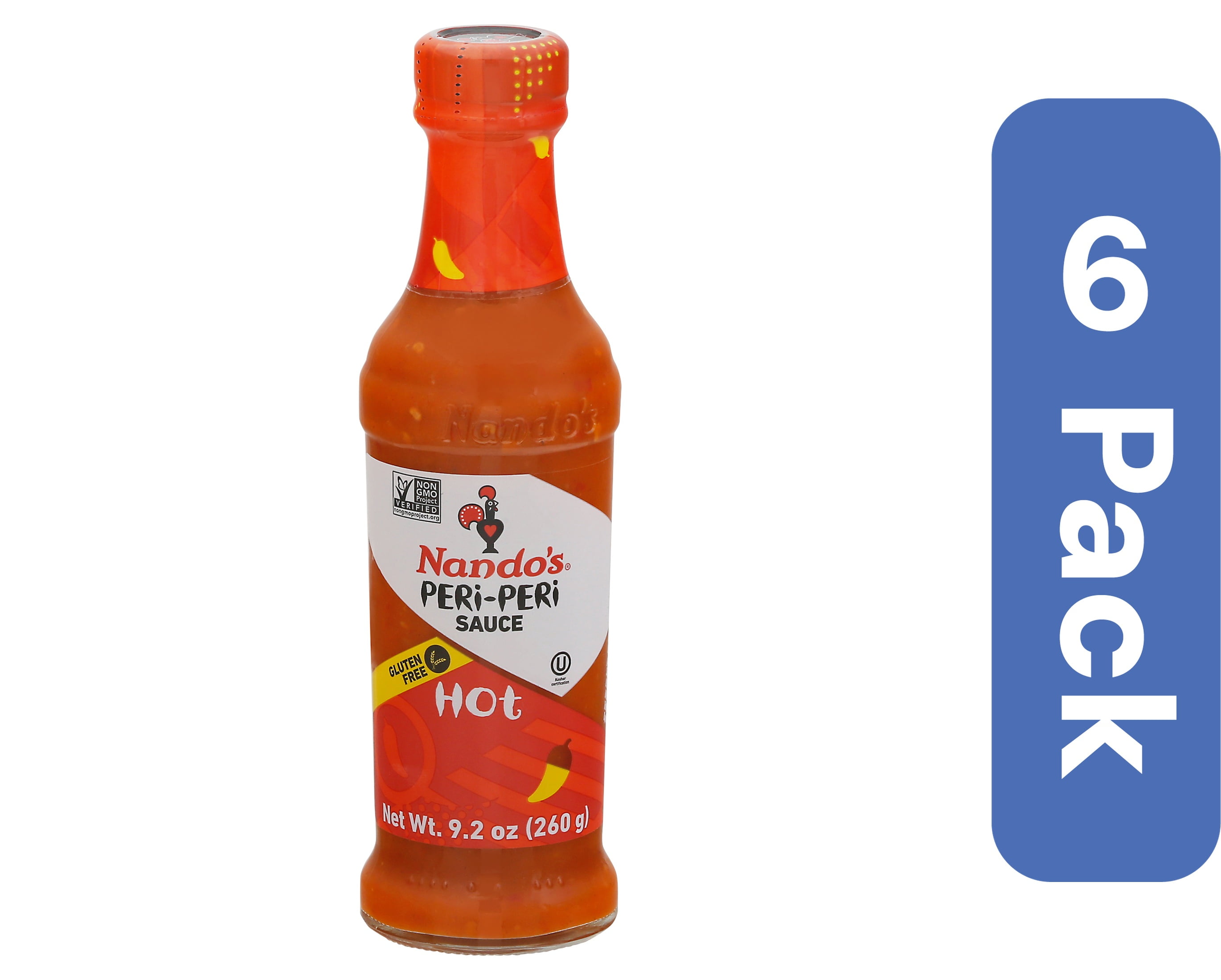 Nando's Peri Peri Hot Sauce 9.2 oz (Pack Of 6)