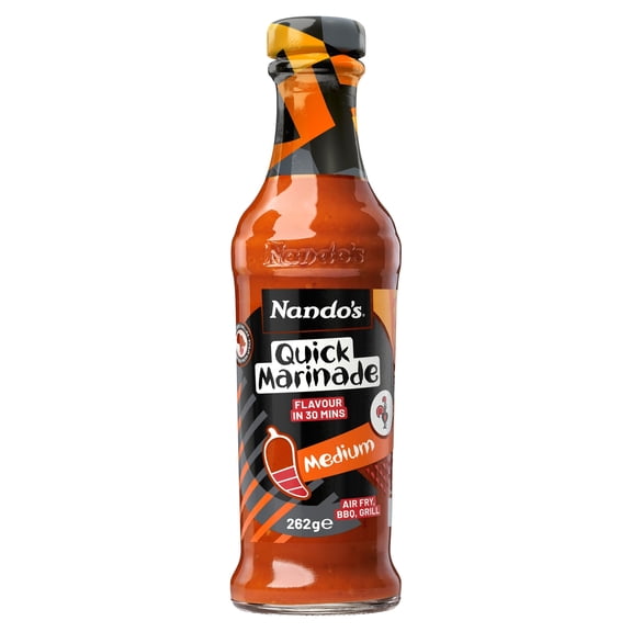 Nando's Peri-Peri Quick Marinade - Medium 262g, Imported from Britain