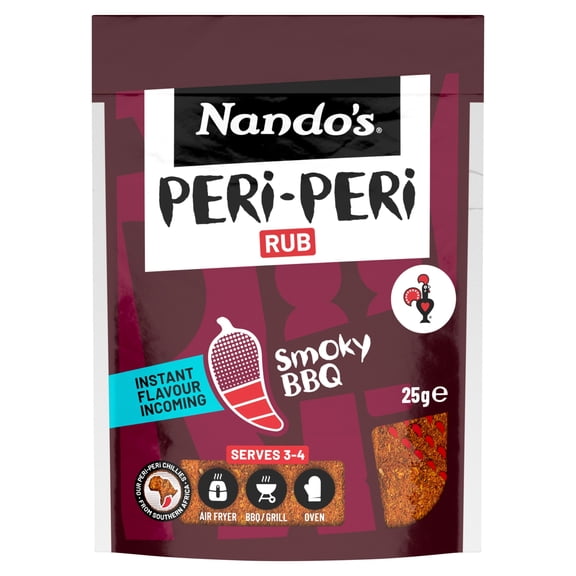Nando's Peri Peri Rub Bbq 25G, Imported from Britain