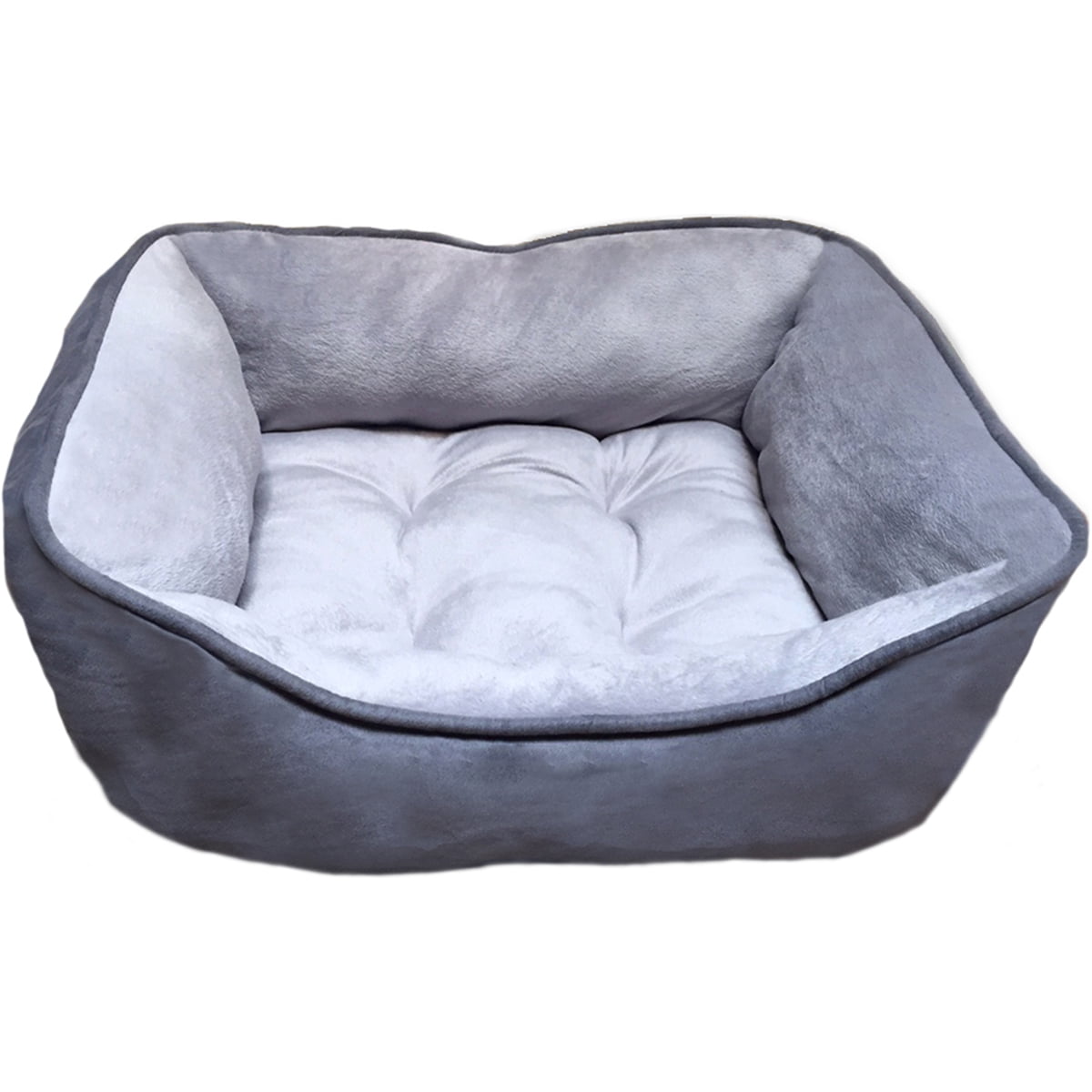 Nandog Reversible Pet Bed 21"X25"X10"Gray/Light Gray, Pk 1, Nandog Pet