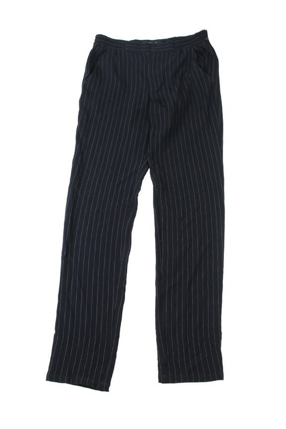 Black Pinstriped Piazza Pants 0
