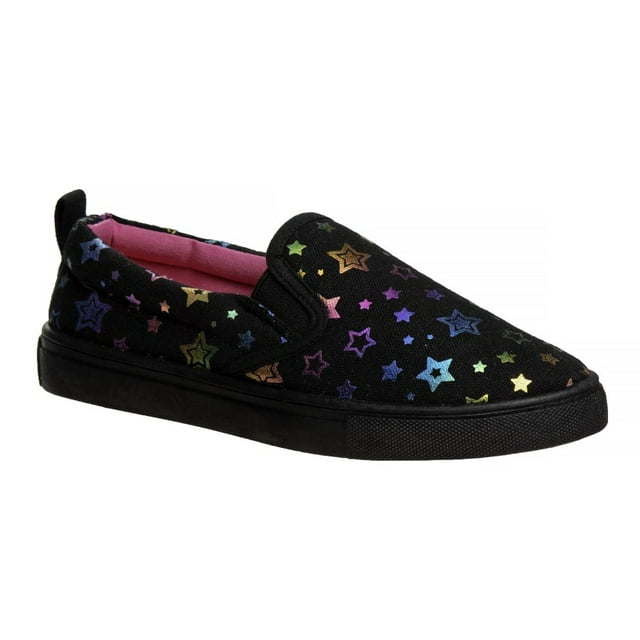 Nanette Lepore Girl Slip-on Canvas Shoes - Black, Size: 13