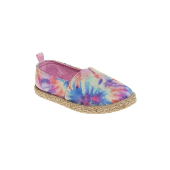 Nanette Lepore Girls' Colorful Slip-on Flat Heel Espadrilles (Toddler Sizes) - Tie Dye, 7