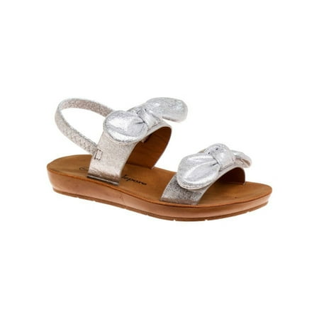 Nanette Lepore Open Toe Toddler Platform Sandals - Silver, 8