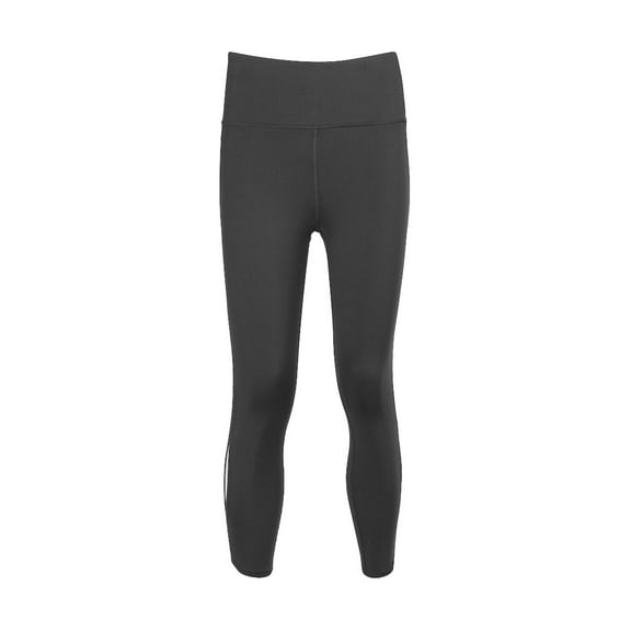 Nanette Lepore Play Mid Waist Solid Dolphin Hem Side Keyhole 3-4 Spandex Legging-BLACK / S