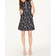 Nanette Lepore Printed A Line Dress Indigo Multi 8