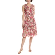 Nanette Lepore Womens Sleeveless Ruffle Midi Dress, Sizes 4-16