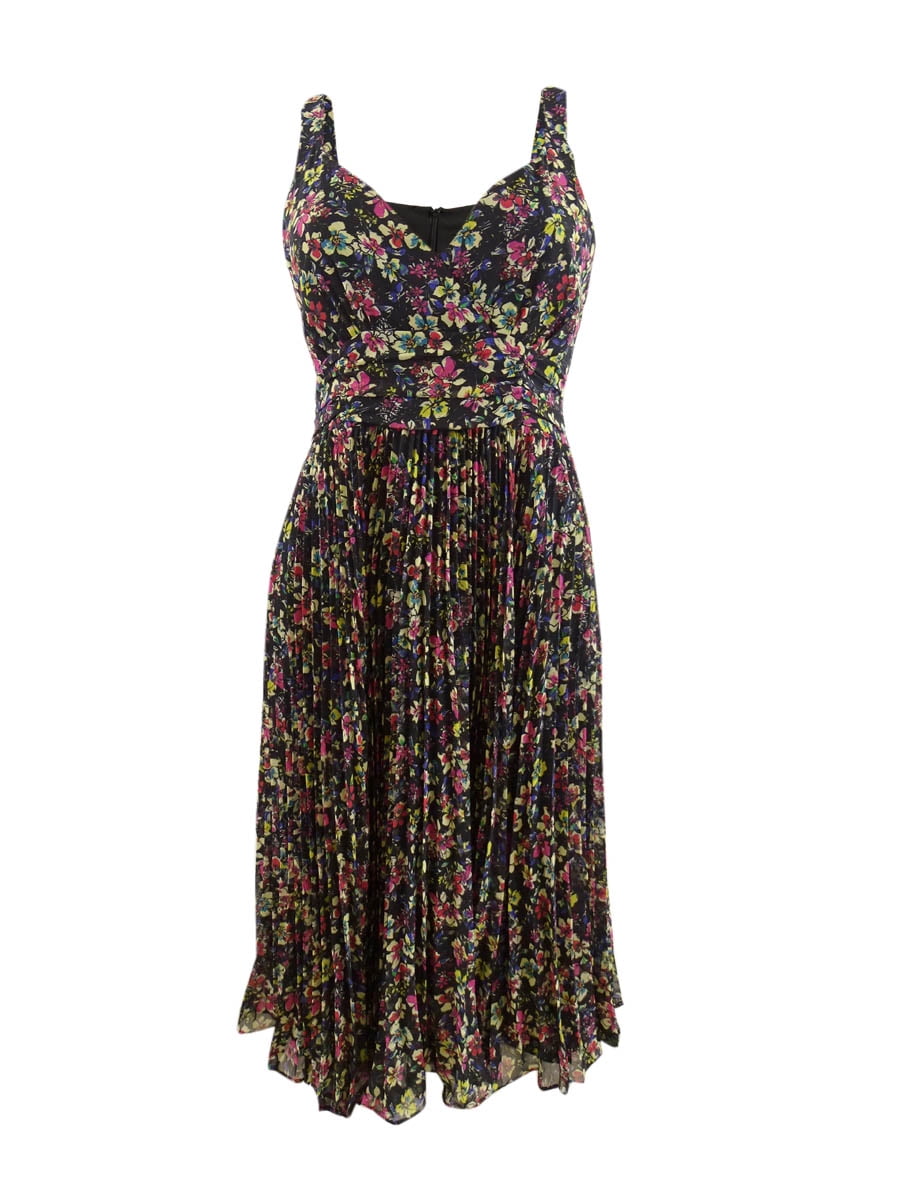 Nanette Lepore Women's Printed Crossback Dress (2, Black Multi)
