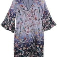 thumbnail image 1 of Nanette Lepore Womens Ombre Kimono Asymmetrical Dress, Blue, 2, 1 of 1