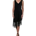 thumbnail image 1 of Nanette Lepore Womens Pub Midi Cocktail Dress, Black, 8, 1 of 2