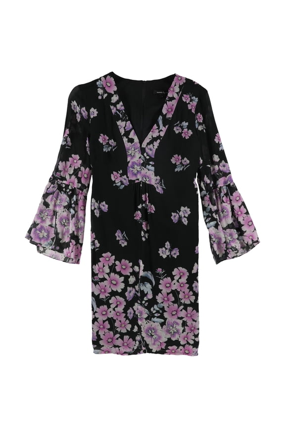 Womens Revel Shift Dress, Black, 2