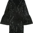 thumbnail image 1 of Nanette Lepore Womens Sequins Cocktail Dress, Black, 12, 1 of 1