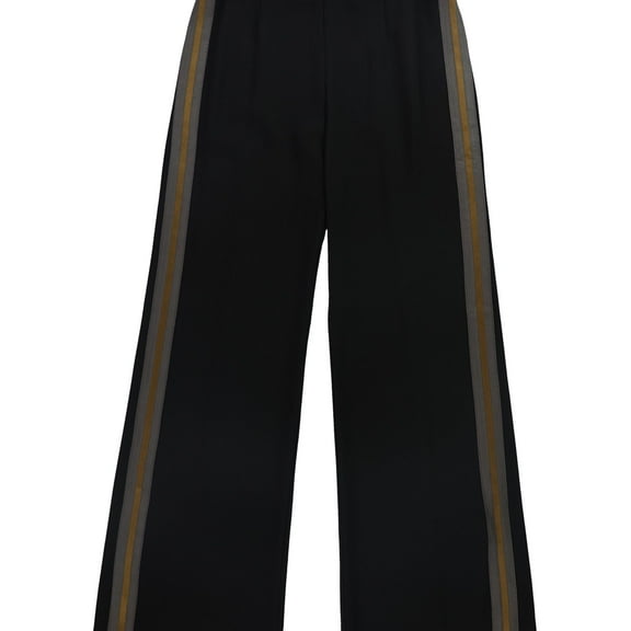 Nanette Lepore Womens Striped Casual Trouser Pants, Black, 4
