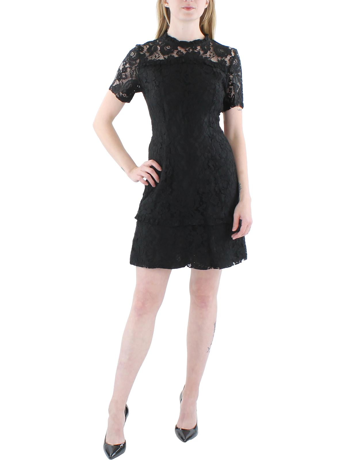 Nanette Nanette Lepore Womens Lace Knee Length Midi Dress