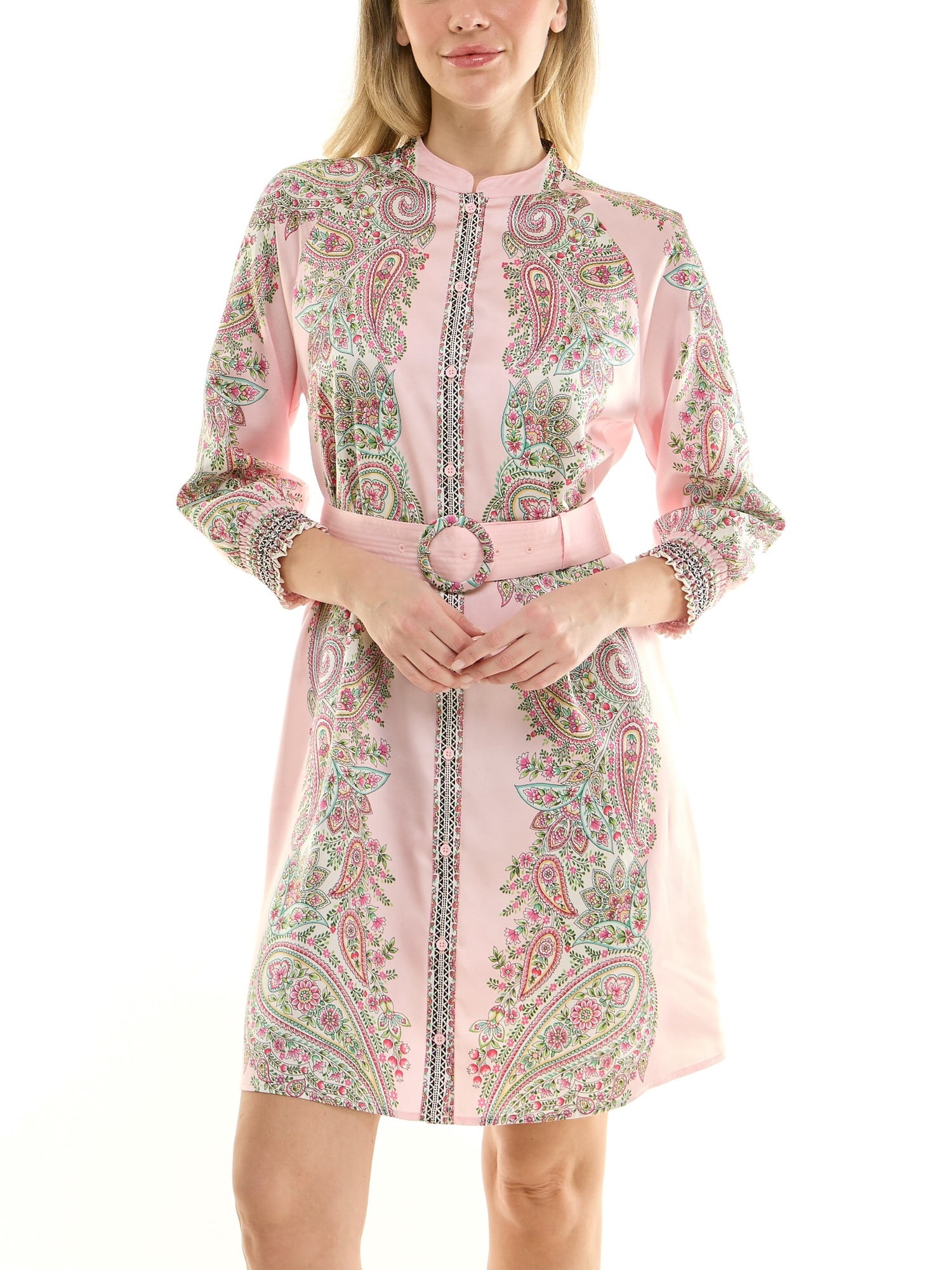 Nanette Nanette Lepore Womens Long Sleeve Tie Waist Mirror Print Mini Dress, Women's, Size: Medium, Pink Nanette Nanette Lepore Womens Long Sleeve Tie Waist Mirror Print Mini Dress, Women's, Size: Medium, Pink