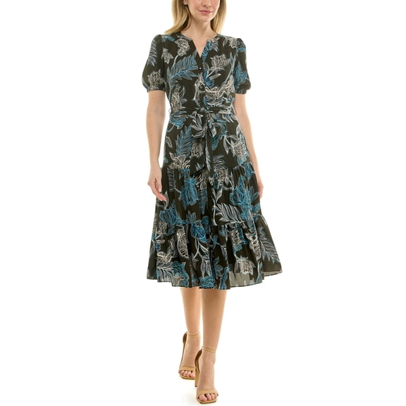 Nanette Nanette Lepore Womens Tie Waist Shirtdress