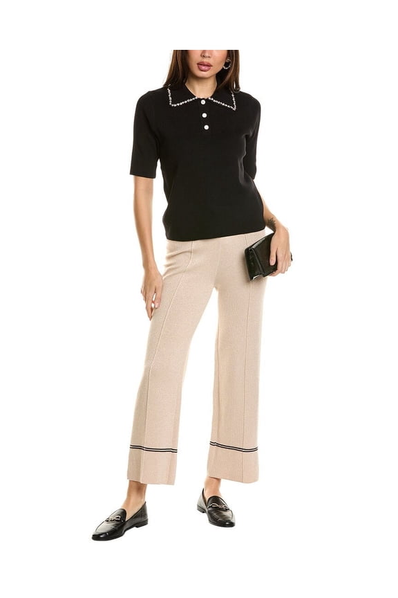 Nanette Nanette Lepore womens 2pc Top & Pant Set, XL, Black