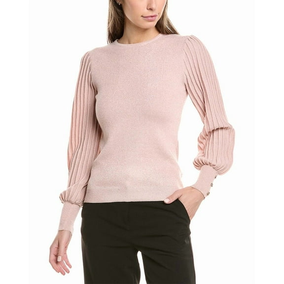 Nanette Nanette Lepore womens  Balloon Sleeve Sweater, l, Pink