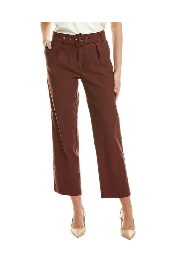 Nanette Nanette Lepore womens  Belted Pant, 10, Brown