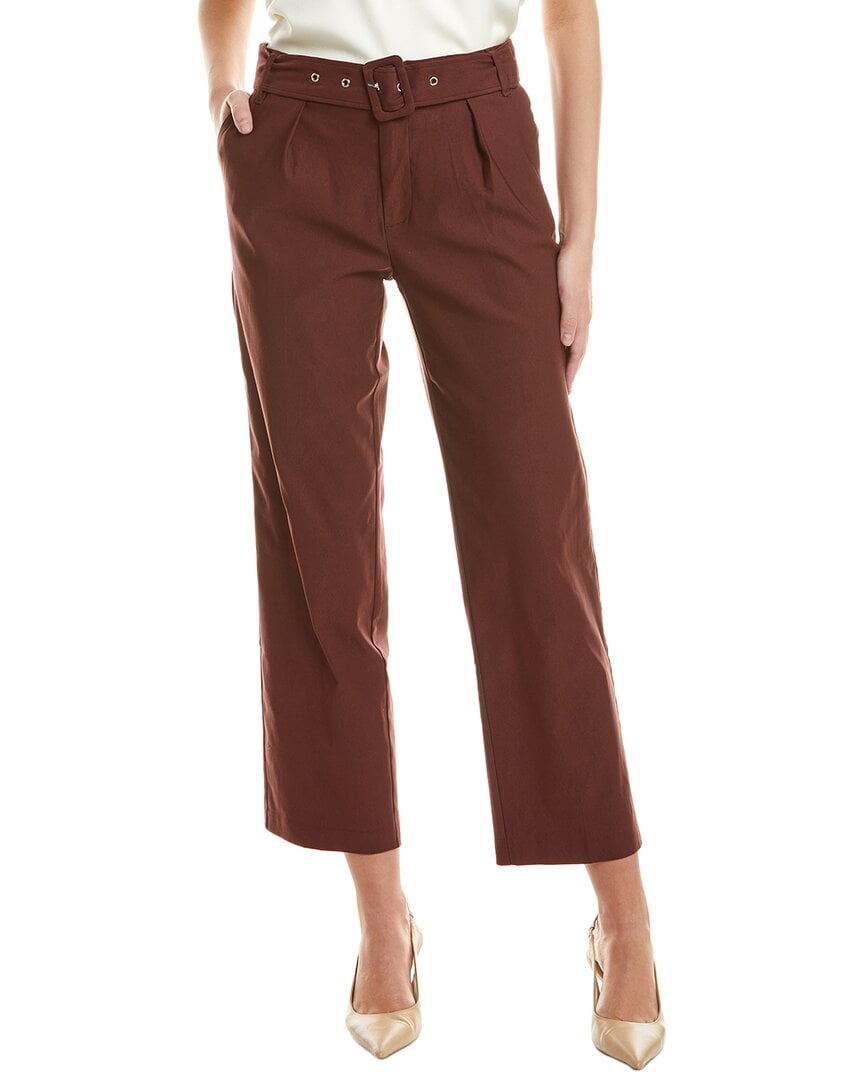 Nanette Nanette Lepore womens Belted Pant, 6, Brown  display picture 1