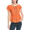 thumbnail image 1 of Nanette Nanette Lepore womens  Blouse, l, Orange, 1 of 3