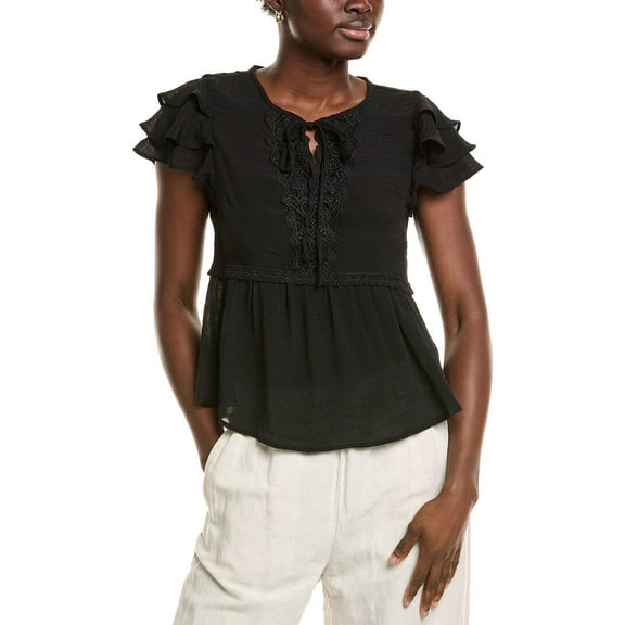 Nanette Nanette Lepore womens Blouse, m, Black