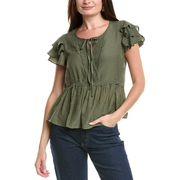 Nanette Nanette Lepore womens  Blouse, m, Green
